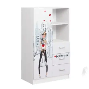 Шкаф комбинированный в детскую Вега мода Girl fashion